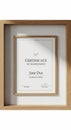 Certificate of Achievement framed in a light wood frame with a white matte. The Royalty Free Stock Photo