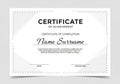 Certificate of Achievement with a modern, minimalist design. It features bold text at Royalty Free Stock Photo