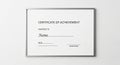 Certificate of Achievement with a simple, elegant design. It features black text on a Royalty Free Stock Photo
