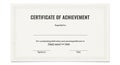 Certificate of Achievement template featuring a minimalist design. The document has Royalty Free Stock Photo