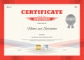 Certificate of Achievement template in modern theme Royalty Free Stock Photo
