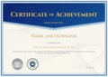 Certificate of achievement template in vector Royalty Free Stock Photo