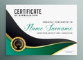 Certificate of appreciate modern golden template design