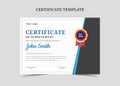 Certificate of Appreciation template, Certificate of achievement template Royalty Free Stock Photo