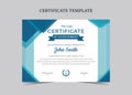 Certificate of Appreciation template, Certificate of achievement template Royalty Free Stock Photo