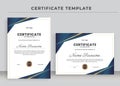 Certificate of Appreciation template, Certificate of achievement, awards diploma Royalty Free Stock Photo