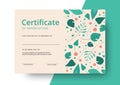 Certificate of appreciation template design. Elegant business di