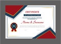 Certificate of Appreciation template for Membership with Decorative Border Design Royalty Free Stock Photo