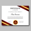 Certificate of appreciation template vector trendy geometric design award achievement elegant success diploma business Royalty Free Stock Photo