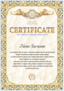 Certificate blank template Royalty Free Stock Photo
