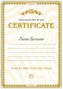 Certificate blank template Royalty Free Stock Photo