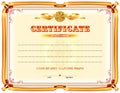 Certificate blank template Royalty Free Stock Photo