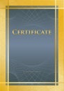 Certificate blue/gold