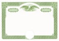 Certificate Border with american eagle on top