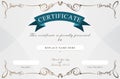 Certificate border, Certificate template. vector illustration