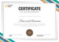 Certificate template vector modern design