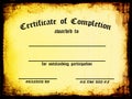 Certificate of Completion