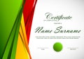 Certificate of completion template Royalty Free Stock Photo