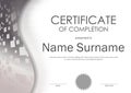 Certificate of completion template Royalty Free Stock Photo