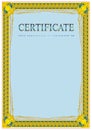 Certificate design template Royalty Free Stock Photo