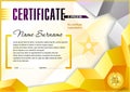 Certificate design template Royalty Free Stock Photo