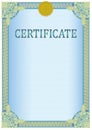 Certificate design template Royalty Free Stock Photo