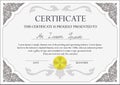 Certificate design template Royalty Free Stock Photo