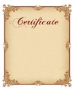 Certificate / Diploma award template Royalty Free Stock Photo