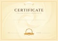 Certificate / Diploma background (template) Royalty Free Stock Photo