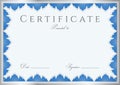Certificate / Diploma background (template). Frame Royalty Free Stock Photo