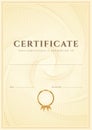 Certificate / Diploma background template. Pattern Royalty Free Stock Photo