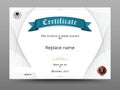 Certificate diploma border, Certificate template. vector illustr Royalty Free Stock Photo