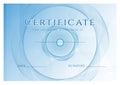 Certificate, Diploma of completion design template Royalty Free Stock Photo