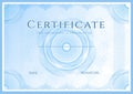 Certificate, Diploma of completion design template Royalty Free Stock Photo