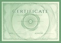 Certificate, Diploma of completion design template Royalty Free Stock Photo