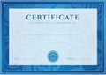 Certificate, Diploma template. Award pattern