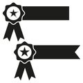 Certificate emblem recommend icon. Vector illustration. EPS 10.