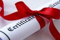 Certificate of excellence Royalty Free Stock Photo