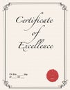 Certificate of Excellence