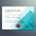 Certificate of excellence template Royalty Free Stock Photo