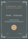 Certificate flourishes elegant vintage vector Royalty Free Stock Photo