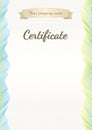 Certificate graduate vintage diploma background