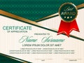 Certificate horizontal