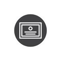 Certificate icon vector Royalty Free Stock Photo