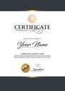 Certificate luxury template.