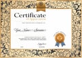 Certificate luxury template,