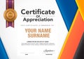 Certificate luxury template,