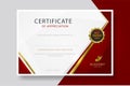 Certificate Luxury vertical modern