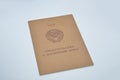 Certificate of marriage for creating a family in the USSR Royalty Free Stock Photo