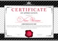 Certificate in the official, solemn, elegant, Royal style